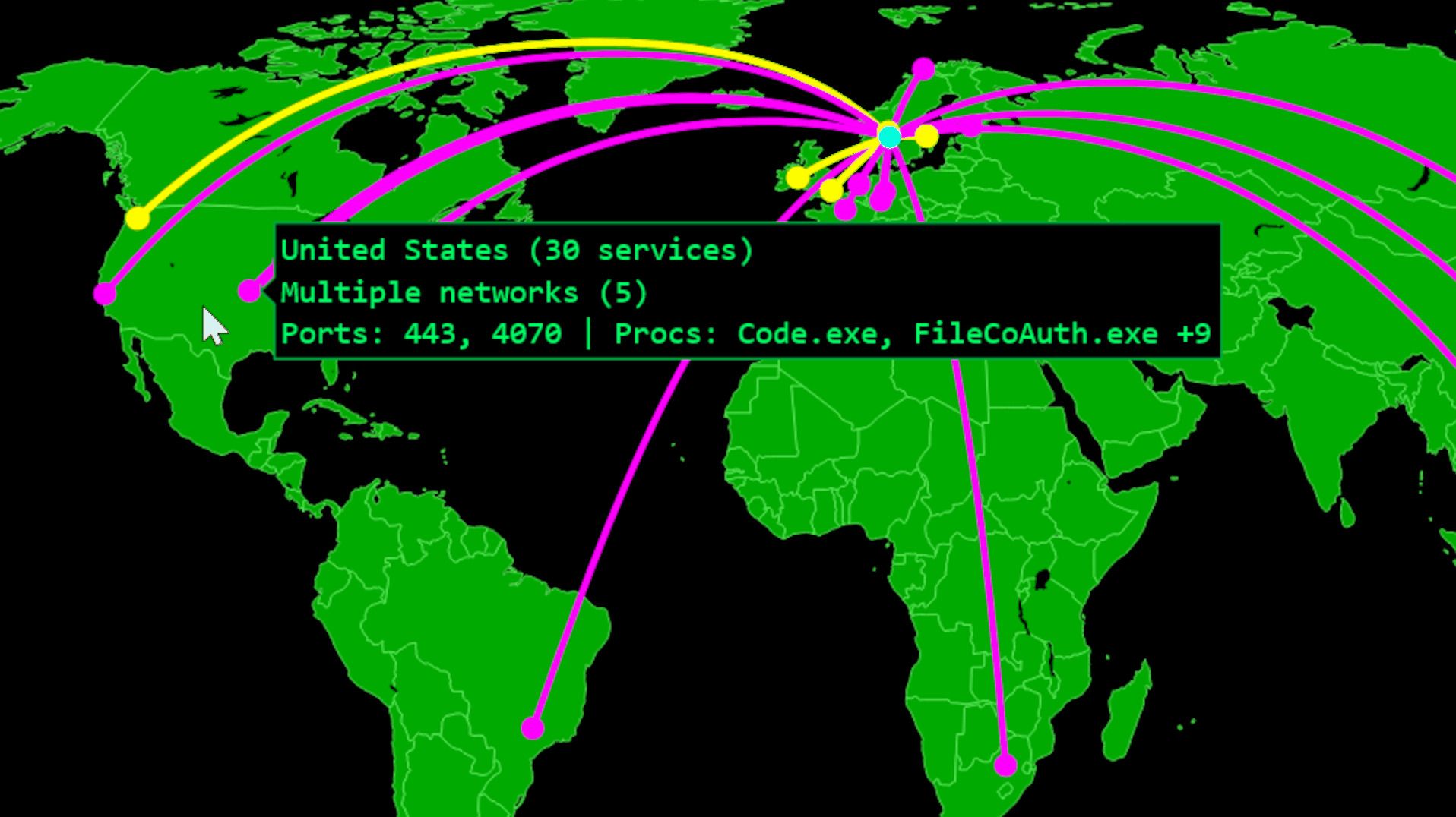 This self-hosted global map revealed how my network connects to the ...