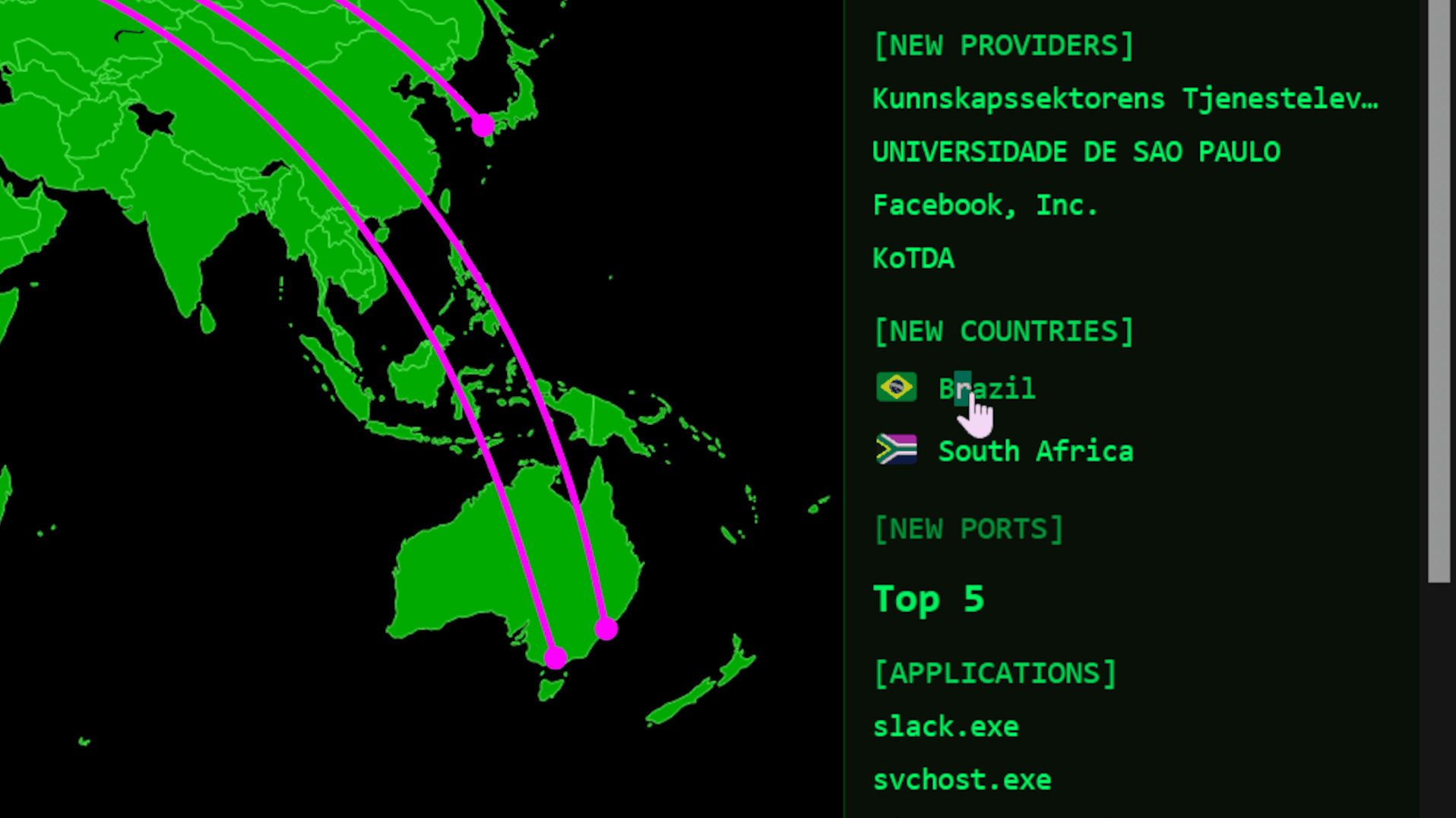 This self-hosted global map revealed how my network connects to the ...