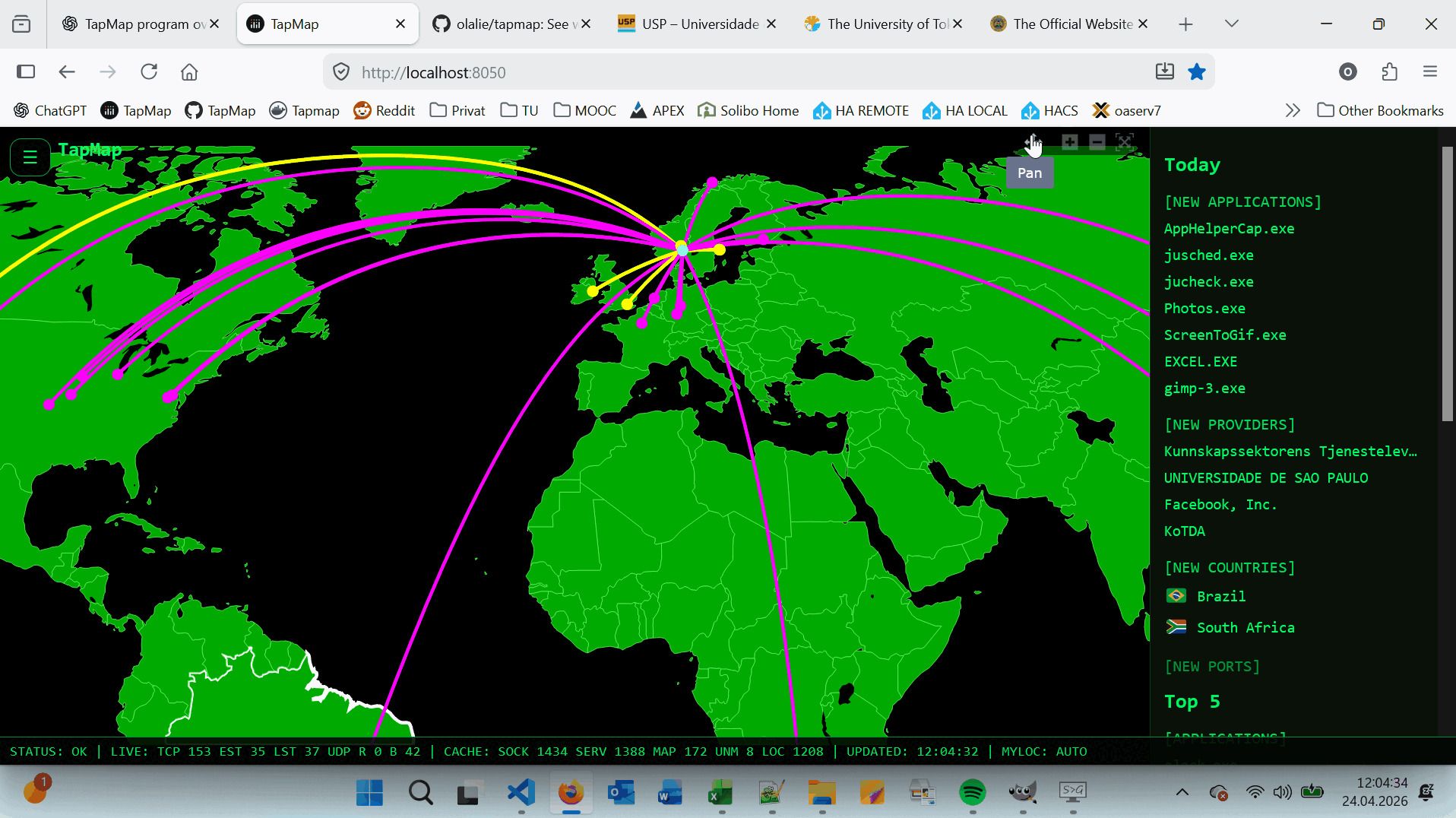 This self-hosted global map revealed how my network connects to the ...