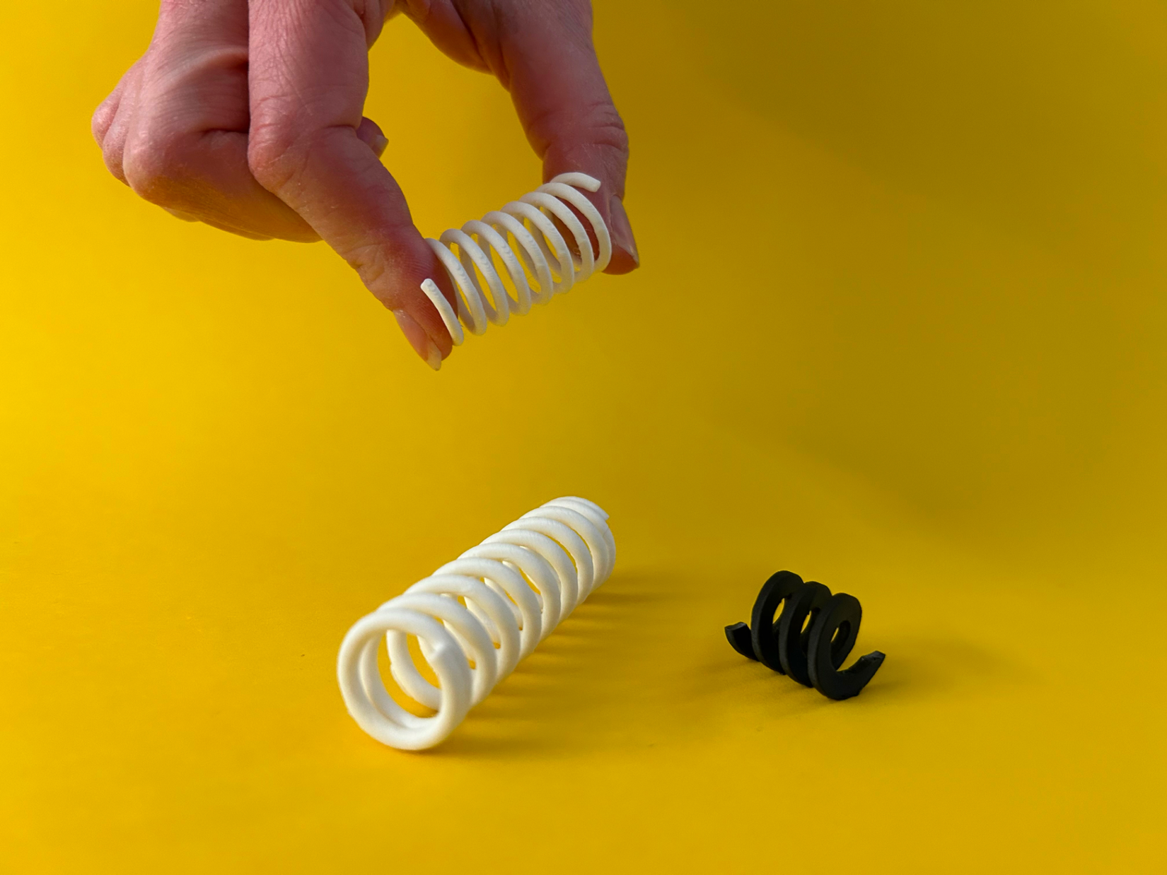 3D printed springs by MakerWorld user Koolm.
