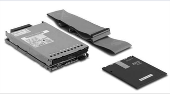 An Internal HiFD drive along with a HiFD disk.