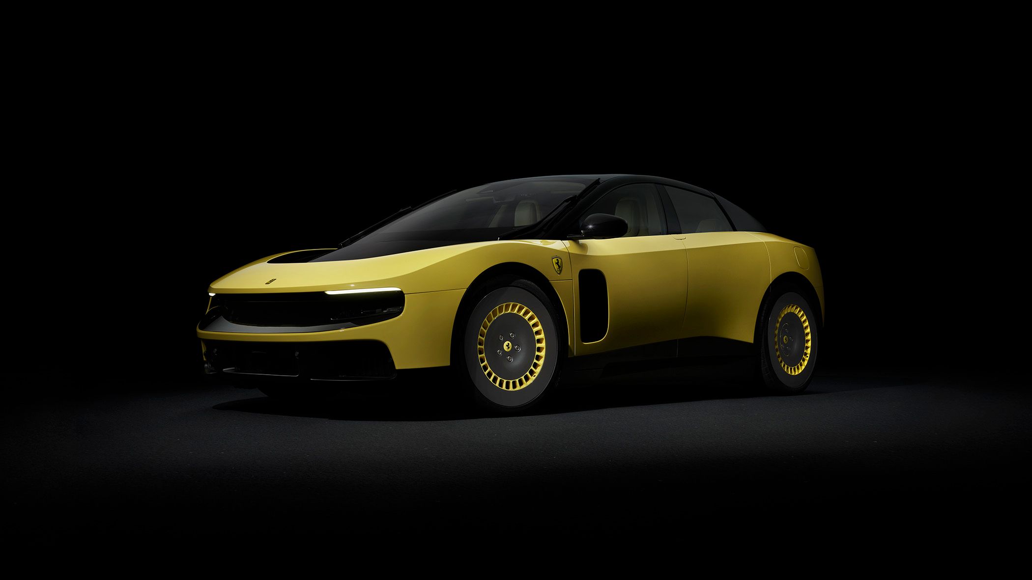Ferrari unveils its first EV—with a polarizing design from a former Apple rockstar