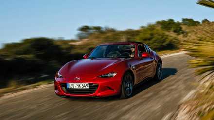 Front 3/4 shot of a 2017 Mazda MX-5 RF