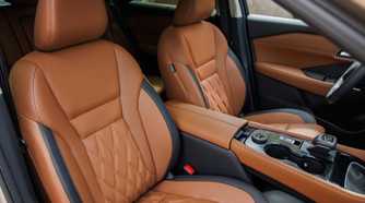 Close-up shot of the Zero Gravity seats inside the cabin of a 2024 Nissan Rogue.