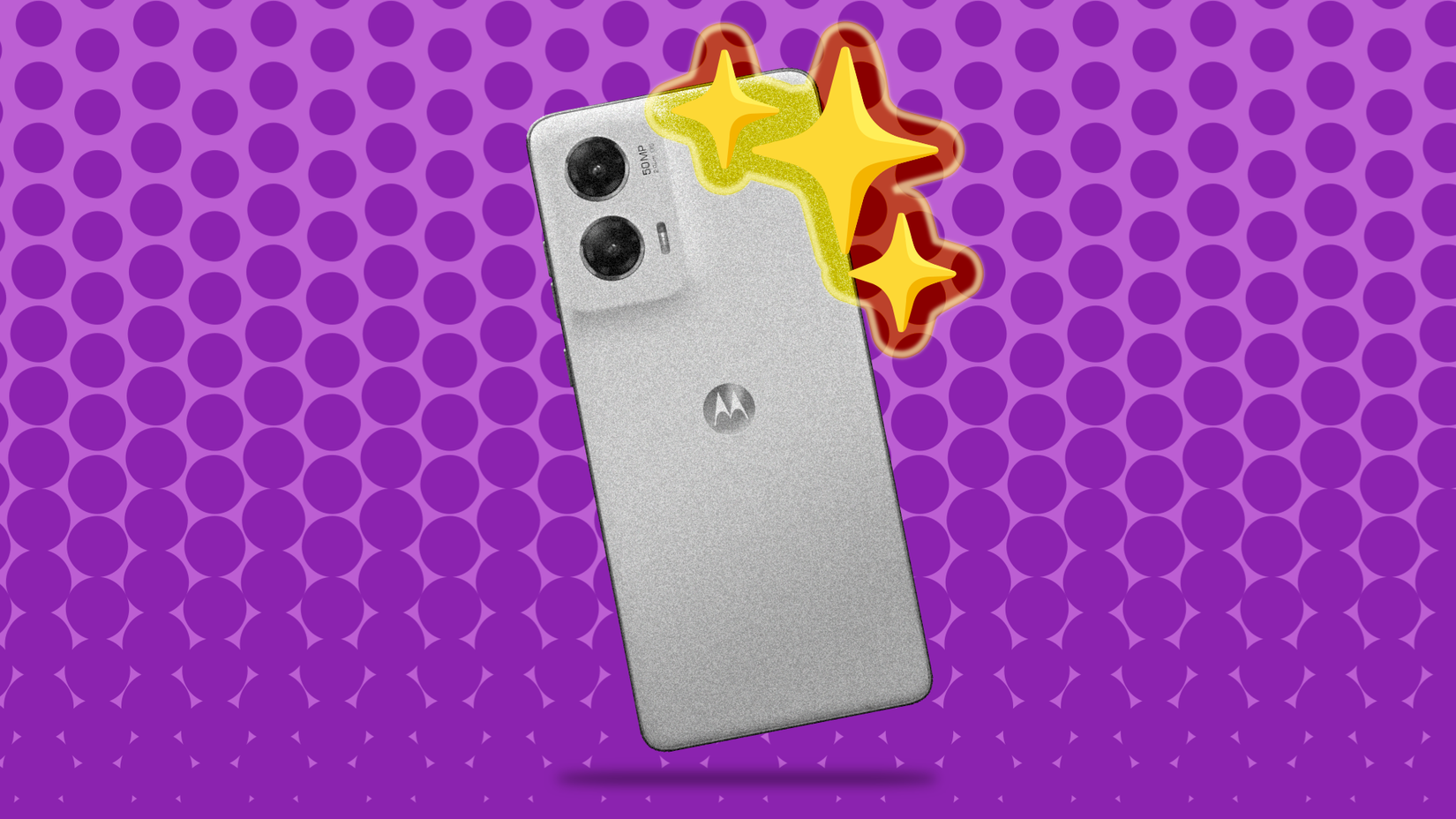 old Motorola phone sparkle