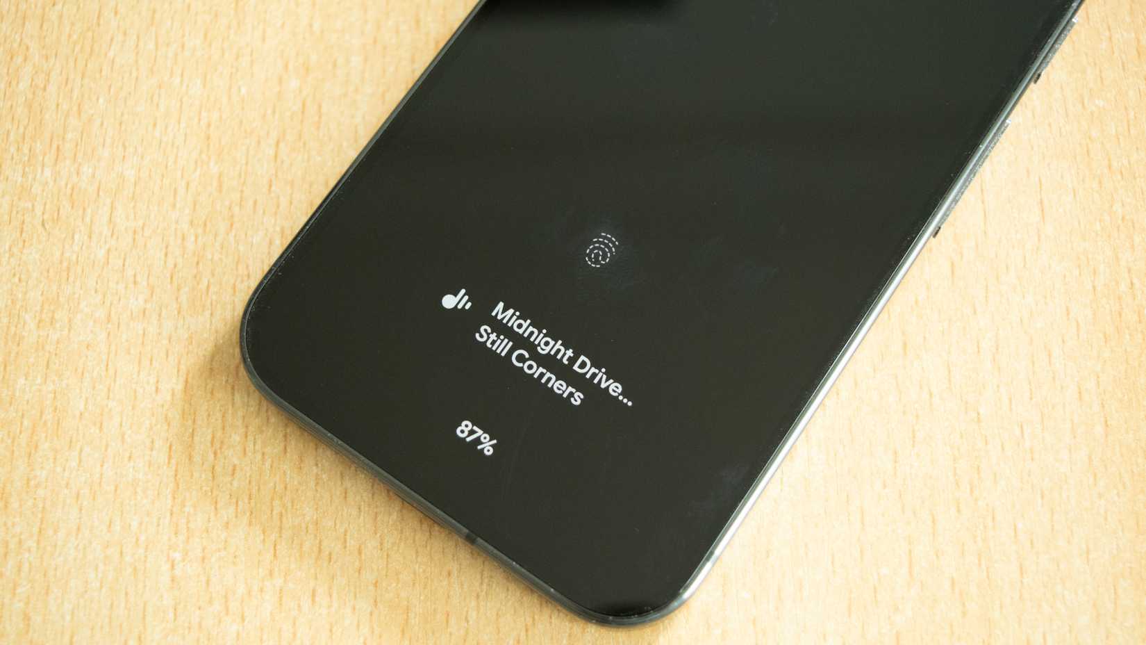 Pixel Now Playing showing a song it has identified on the lock screen. 