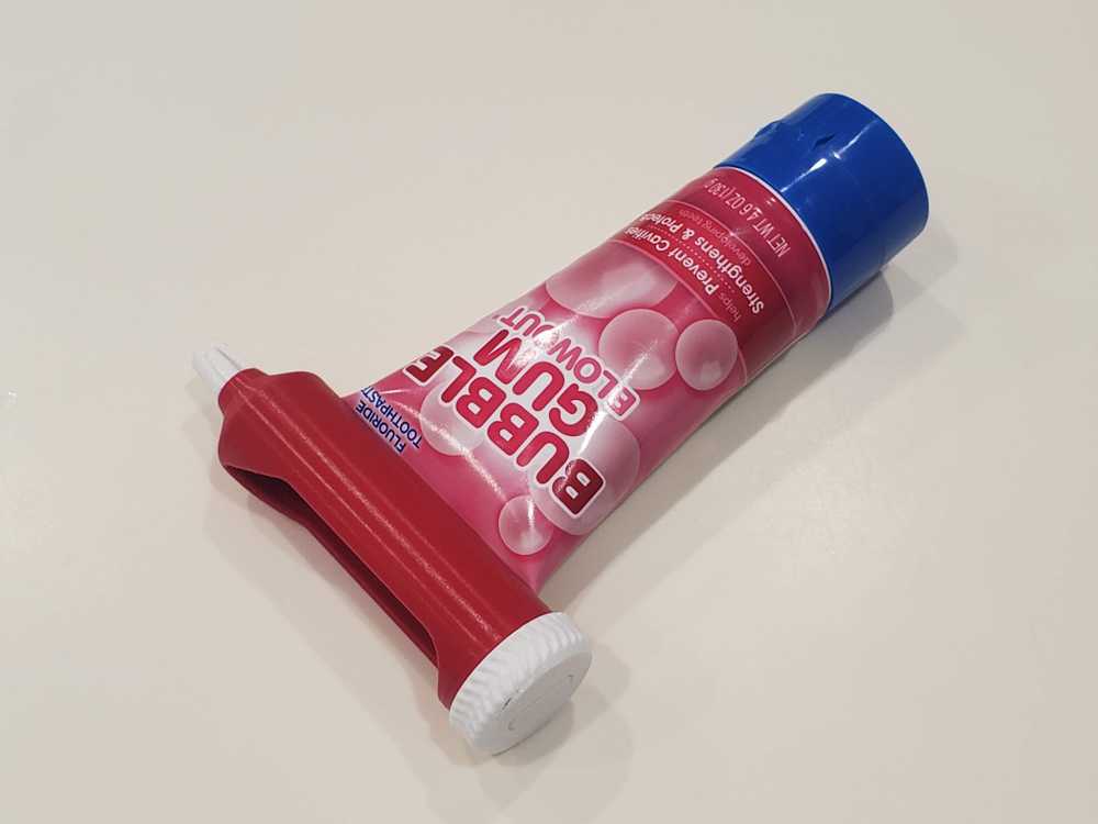 A 3D-printed toothpaste squeezer is a quick print with everyday utility
