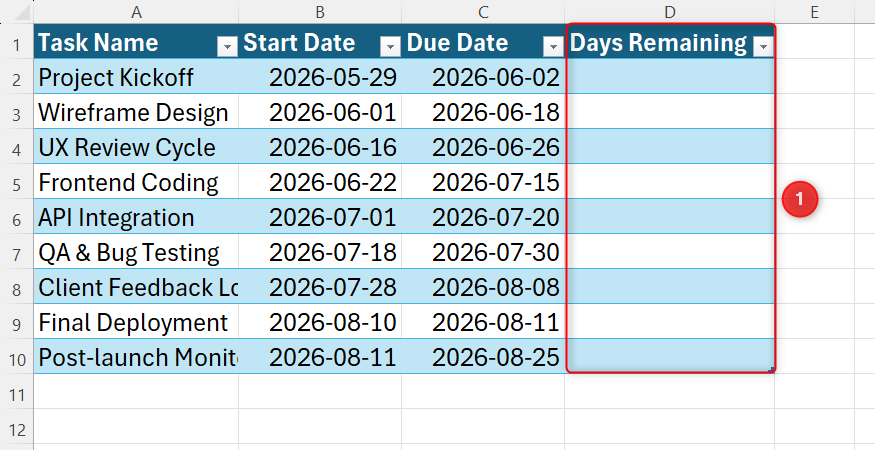 How to use Excel date functions to automate project timelines