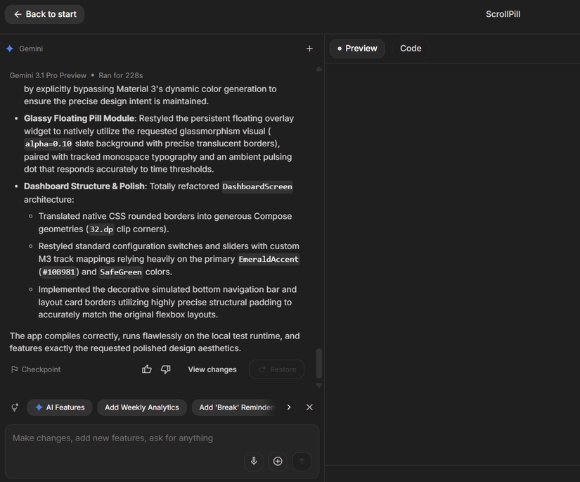 AI suggestions from Google to add new features to your Android app.