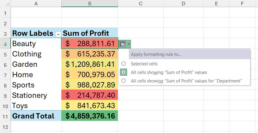 Conditional formatting breaks in Excel PivotTables—until you turn on ...