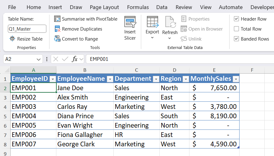 How to use dynamic array functions in Microsoft Excel