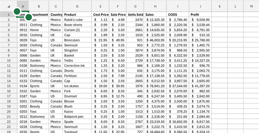 Excel Cards View makes the mobile app easier to use
