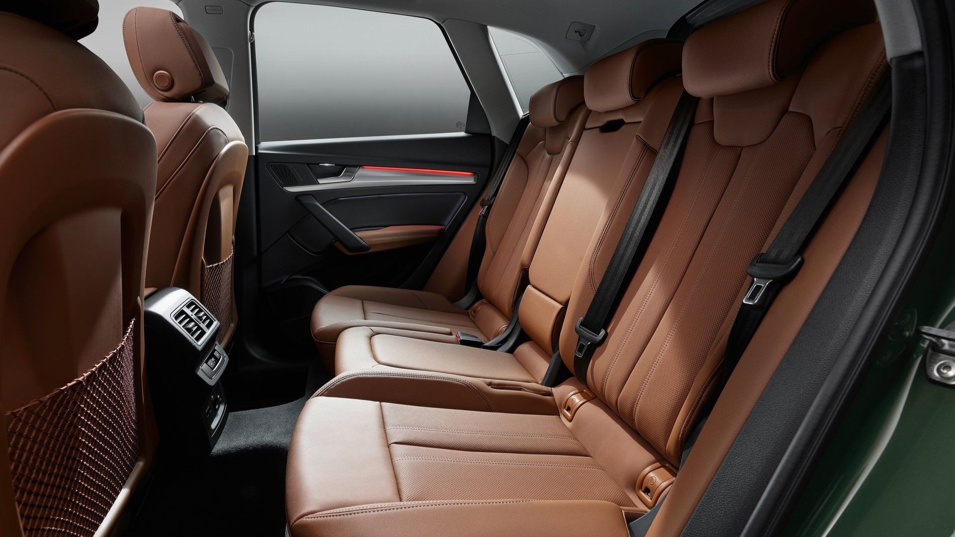Close up of the rear seats in a 2021 Audi Q5