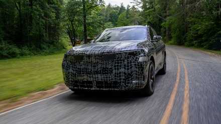 BMW 2027 iX5 EV prototype in camouflage