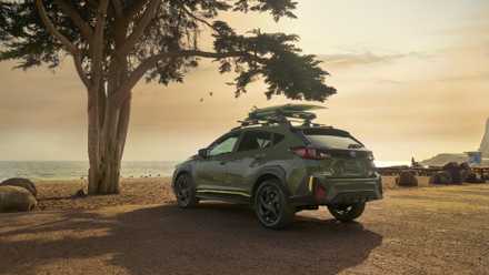 Rear 3/4 shot of a 2024 Subaru Crosstrek