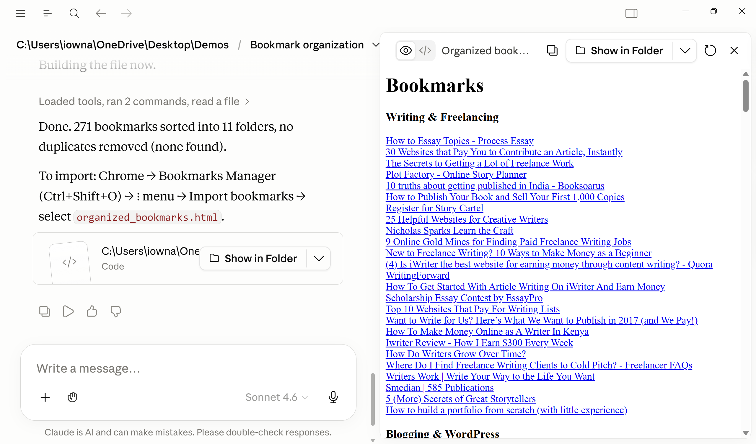 My bookmark collection was full of dead links—Claude recovered them all ...