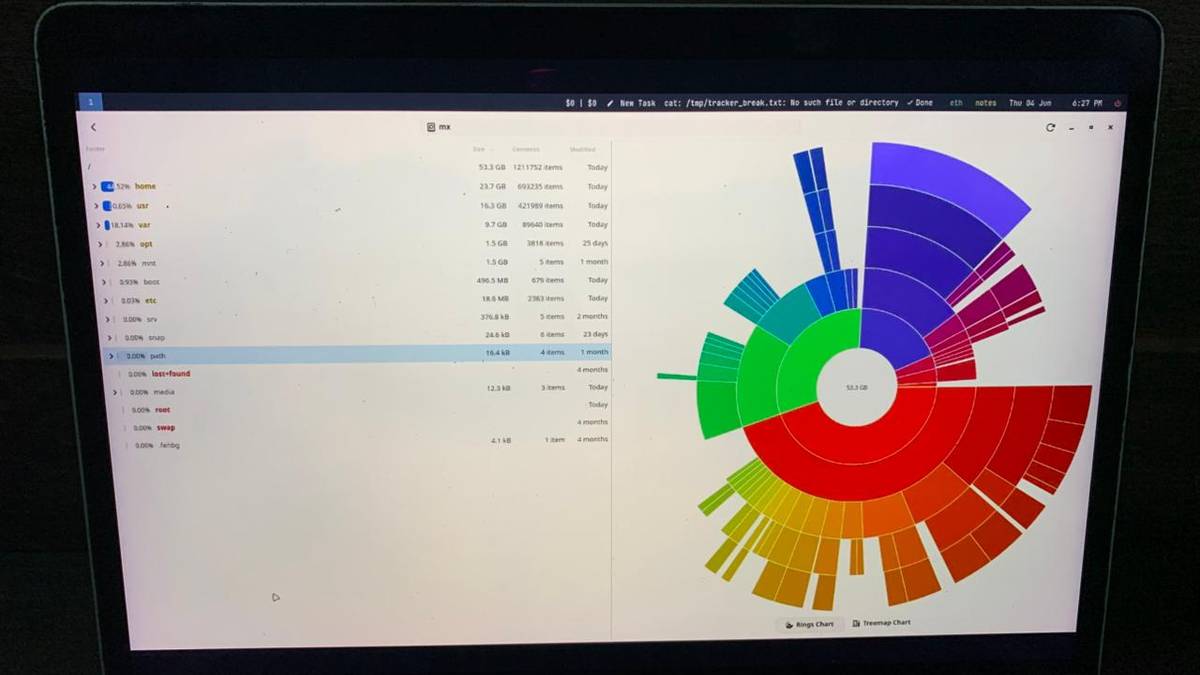 I ran out of storage on my Linux machine and these 2 tools fixed it fast