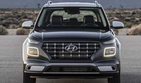 Head-on shot of a 2020 Hyundai Venue