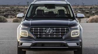 Head-on shot of a 2020 Hyundai Venue