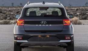 Rear shot of a 2020 Hyundai Venue
