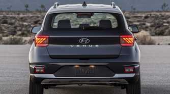 Rear shot of a 2020 Hyundai Venue