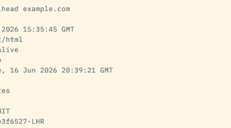 A curlhead command shows response headers from an HTTP request.