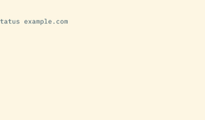 A curlstatus command printing 200 for an example request.