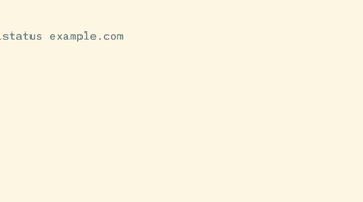 A curlstatus command printing 200 for an example request.