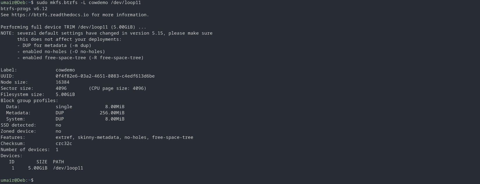 performing full device trim