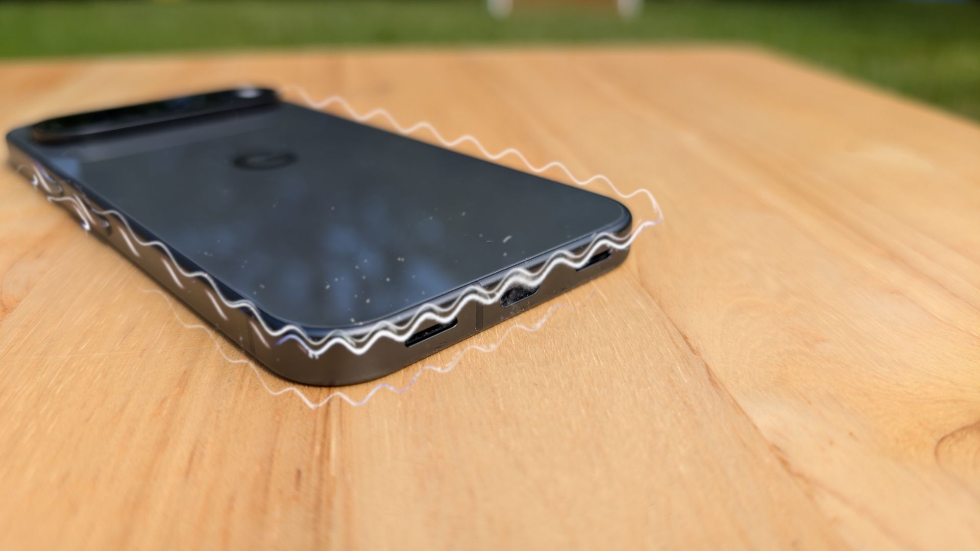 Pixel 10 on table vibrating