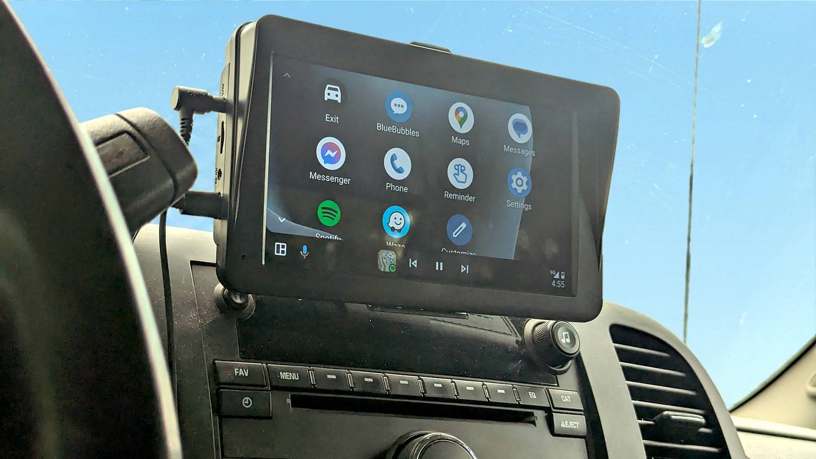 Portable Android Auto head unit hero