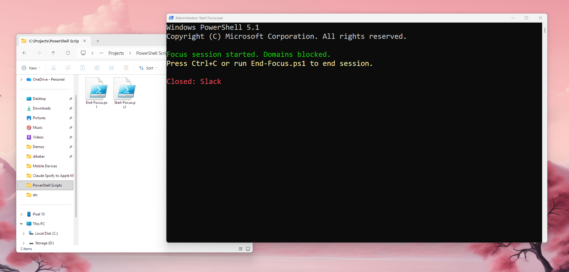 I stopped paying for focus apps after building this Windows PowerShell ...