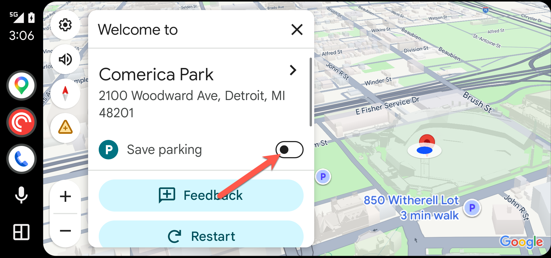 I didn't notice this Android Auto toggle for months, but now I use it ...