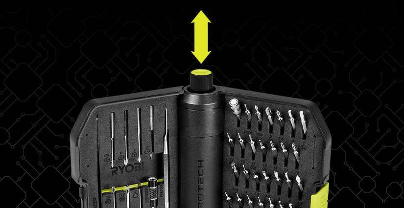 Ryobi precision screwdriver and case