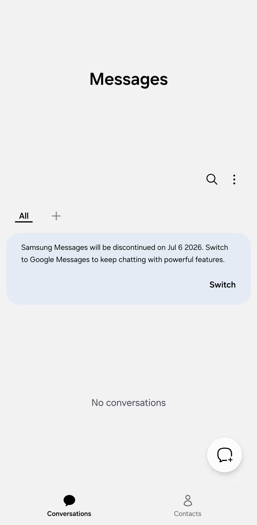 Message Button Android You have one week to switch from Samsung Messages to Google Messages