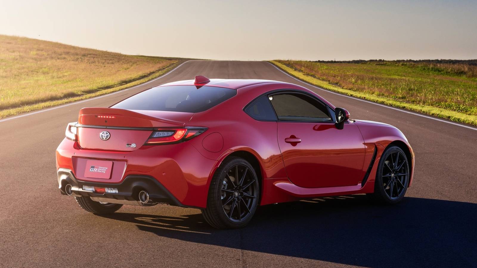 Rear 3/4 shot of a 2022 Toyota GR86