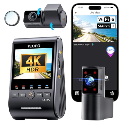 VIOFO A329S 4K 3 Channel Dash Cam