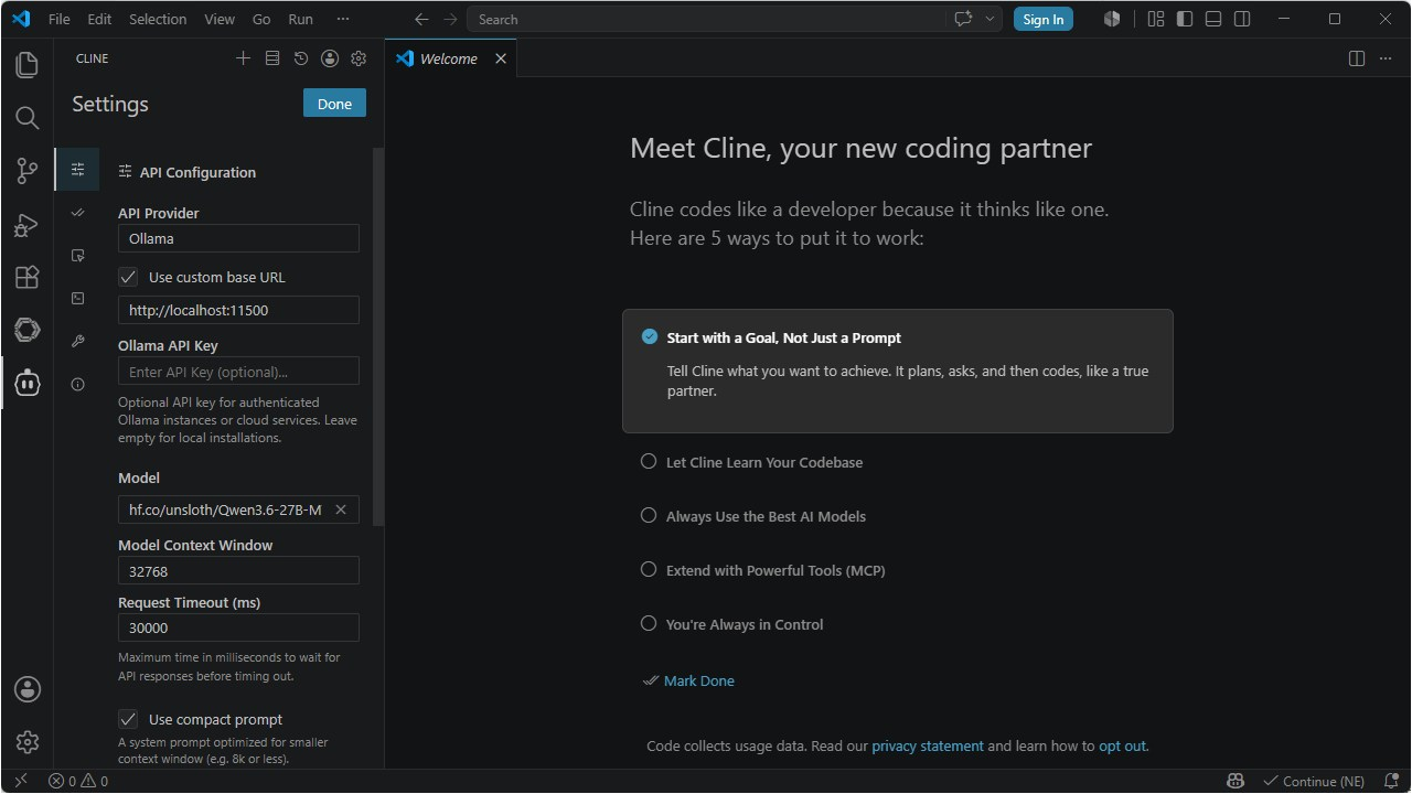 I built a fully local AI coding assistant in Windows with Ollama and VS ...