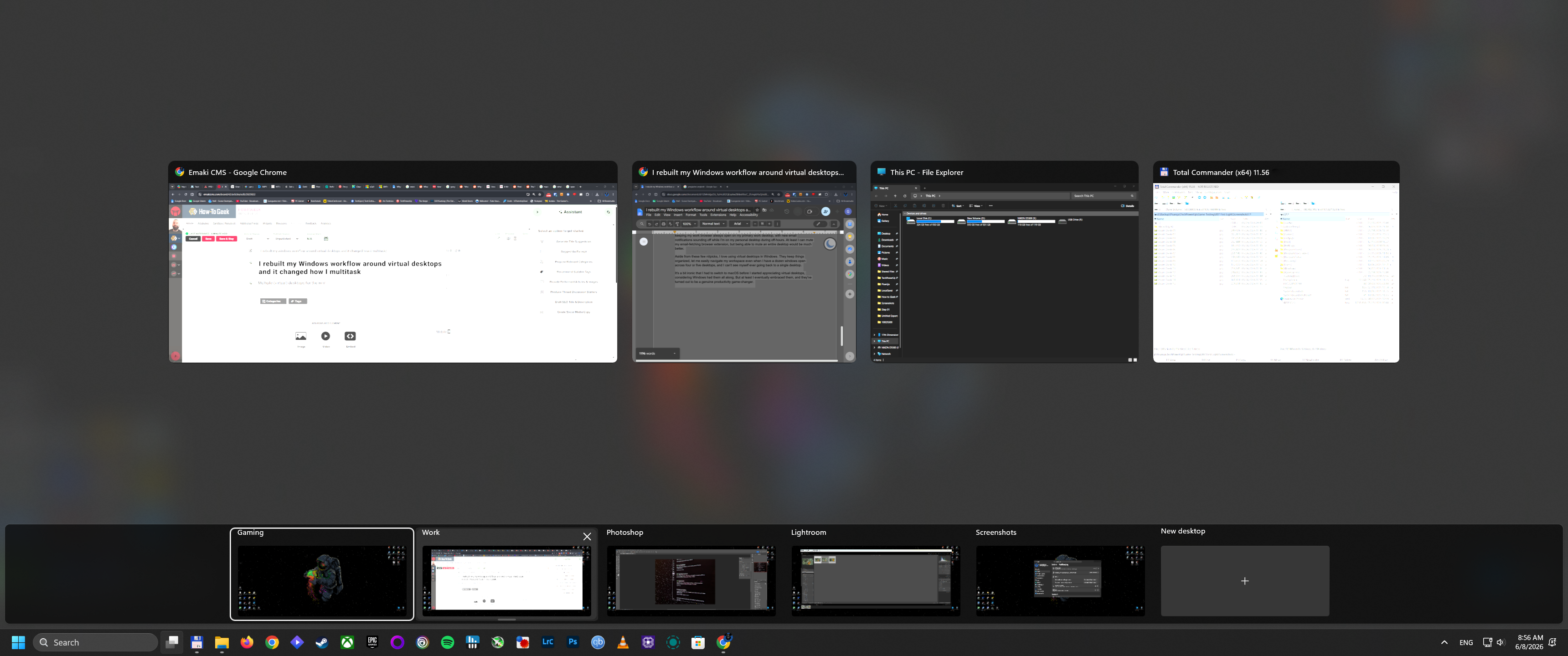 I rebuilt my Windows workflow around virtual desktops and it changed ...