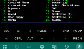1 - The Termux splash screen in portrait mode