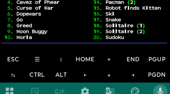 1 - The Termux splash screen in portrait mode