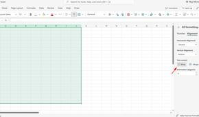 Wrapping text in a cell in Excel.