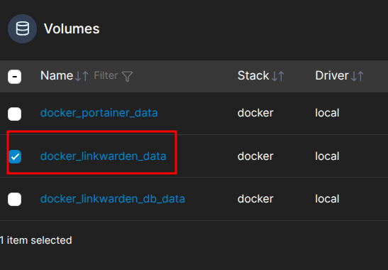 Managing volume data in Portainer/