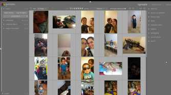 A bunch of pictures in DarkTable