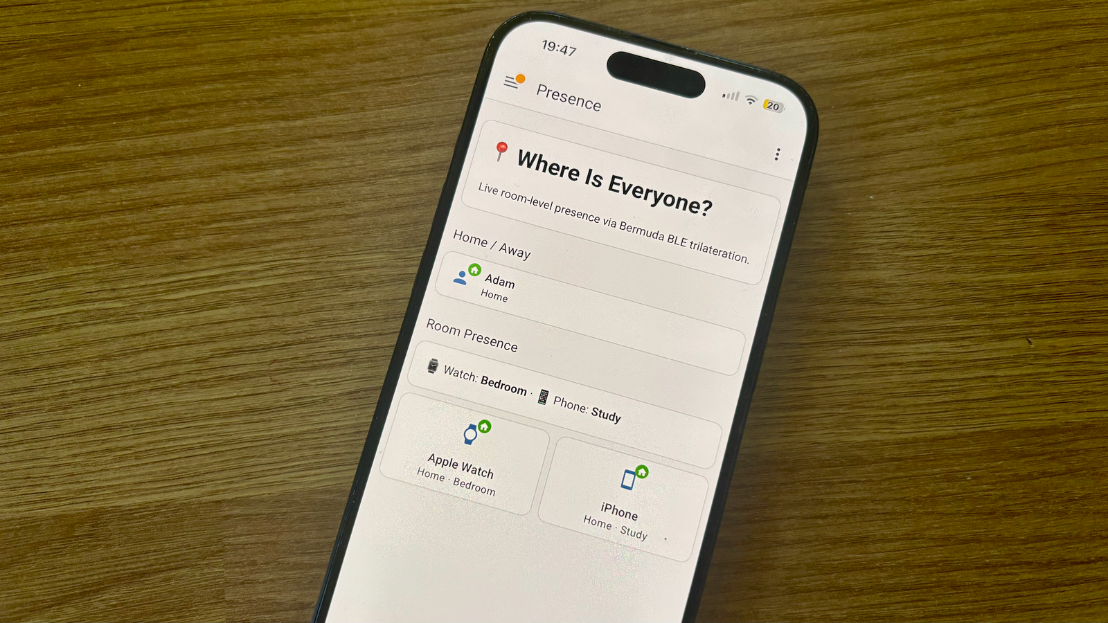 I turned an ESP32 into a Bluetooth presence sensor, and it knows which room I'm in