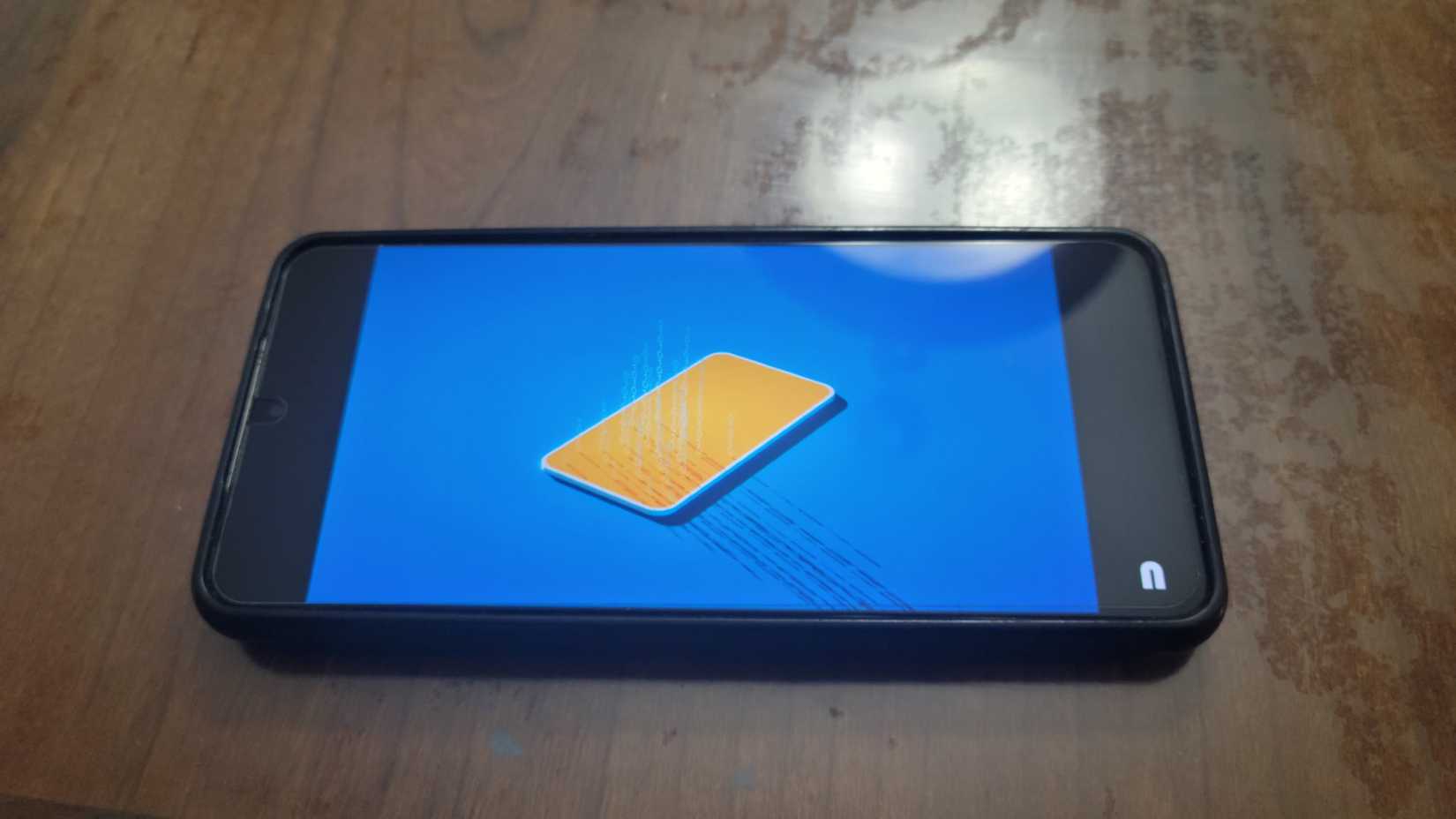 A phone playing asound that will get water out of it