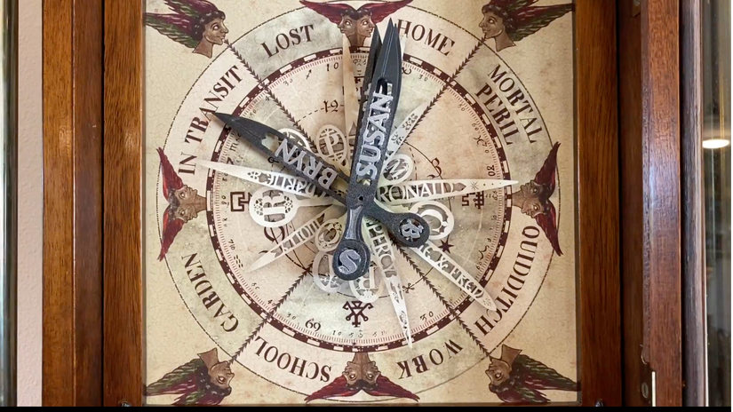 A real physical Weasley clock controlled using data from Home Assistant.