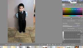 Adjustinga photo in Darktable with equalizer