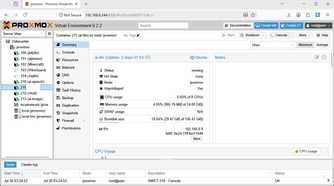 The AI LLM node in Proxmox.