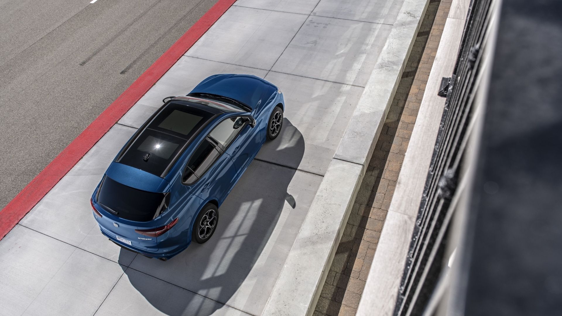 Top-down view of a 2023 Alfa Romeo Stelvio